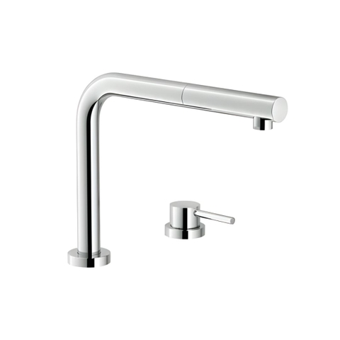 Vòi rửa chén NOBILI TABLE NB242 dây rút 2 chế độ - Hàng chính hãng