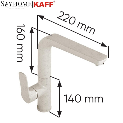 Vòi rửa đá KAFF KF-C6 - Bảo hành chính hãng 3 năm