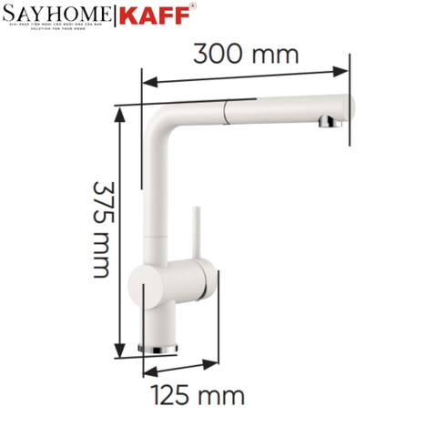 Vòi rửa đá KAFF KF-L4 - Bảo hành chính hãng 3 năm