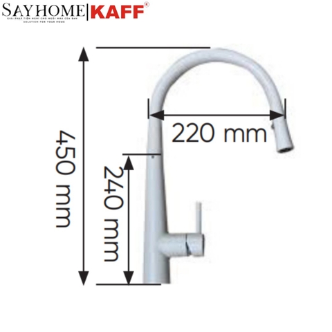 Vòi rửa đá KAFF KF-L6 - Bảo hành chính hãng 3 năm