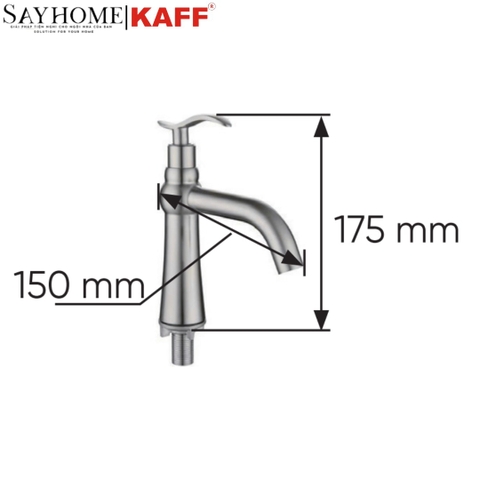 Vòi rửa Inox KAFF KF-FC005 - Bảo hành chính hãng 3 năm