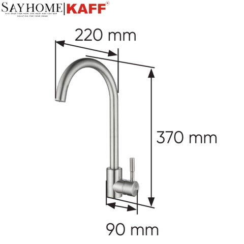 Vòi rửa Inox KAFF KF-FC8325 - Bảo hành chính hãng 3 năm