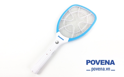 Vợt muỗi điện POVENA PVN-MQ22 thiết bị diệt muỗi - Hàng chính hãng