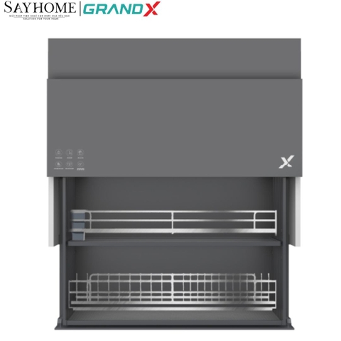 Giá bát đĩa nâng hạ GrandX  XL.80ET/90ET - Luxury titanium điện thông minh - Hàng chính hãng