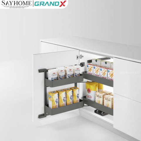 Tủ đồ khô GrandX XPR.2450T titanium cánh mở mini - Hàng chính hãng