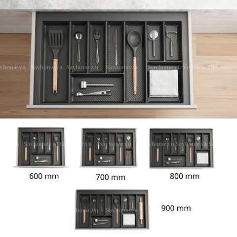 Khay chia thìa nĩa GrandX XT.P600/P700/P800/P900/P001 đa năng nhựa pp cao cấp - Hàng chính hãng