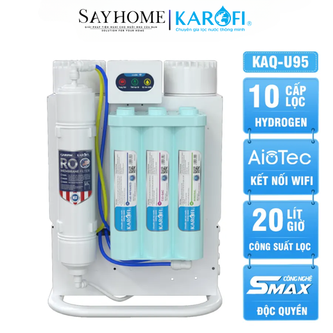 Máy lọc nước để gầm 10 lõi lọc KAROFI KAQ-U95 - NEW 2025 tại thành phố Hồ Chí Minh