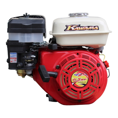 Động cơ nổ Kawama KWM 6.5HP Đỏ-đen-trắng 4 thì (Thái)