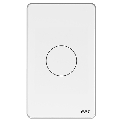 Công tắc cảm ứng nhà thông minh FPT Smart Home Athena chữ nhật màu trắng 1 nút