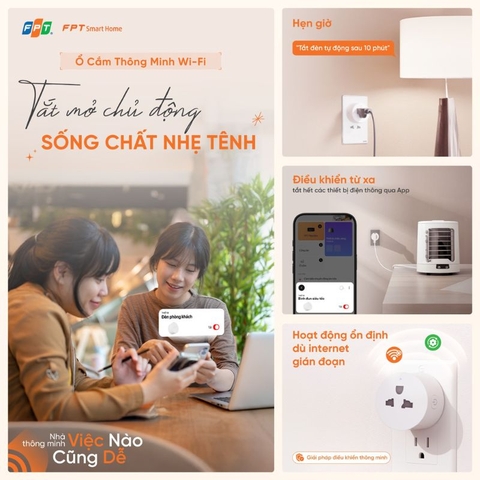 Ổ cắm nhà thông minh FPT Smart Home Wifi