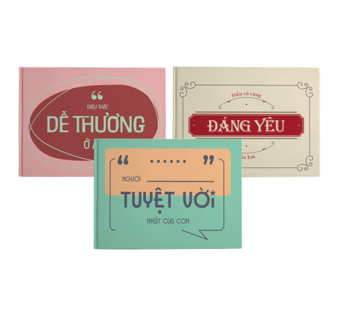 Combo 3-4 Sổ thiệp