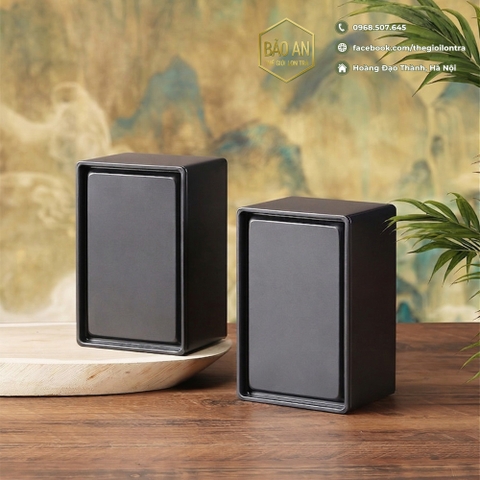 Hộp đen hình chữ nhật đựng trà - sang trọng và đẳng cấp