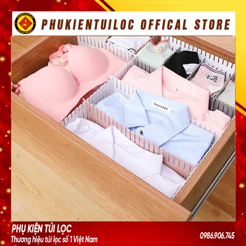 Thanh nhựa chia ngăn tủ có thể điều chỉnh kích thước 37*7cm, 47*7cm nhiều màu sắc