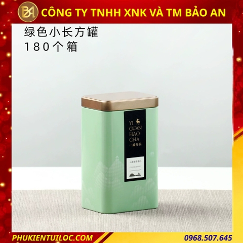 Hộp đựng trà chất liệu thiếc đa dạng màu sắc - Sinh Động