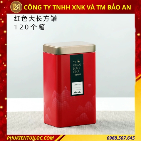 Hộp đựng trà chất liệu thiếc đa dạng màu sắc - Sinh Động