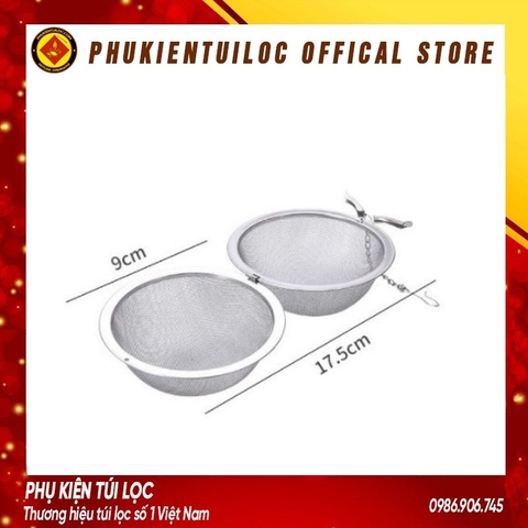 Bóng Lọc Lưới Inox 304- Lọc Trà Inox, Có Dây Treo, Cứng, Bền, Không Gỉ- Phukientuiloc