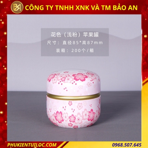 Lon trà hình cầu hoạ tiết đa dạng – Chuyên đựng trà, bột matcha, cacao