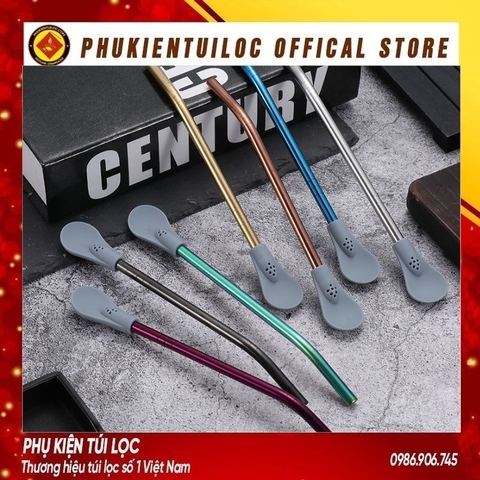 Thìa inox 304 kết hợp Silicone có thể tháo rời khuấy pha trà, cafe siêu tiện lợi