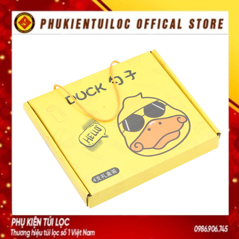 Bộ thìa 4 chú vịt con màu vàng