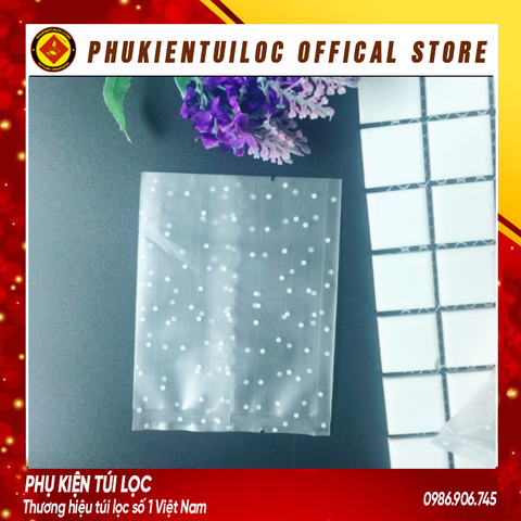 Set 100 túi đựng trà hoa, bánh ( chấm bi) nhiều kích thước