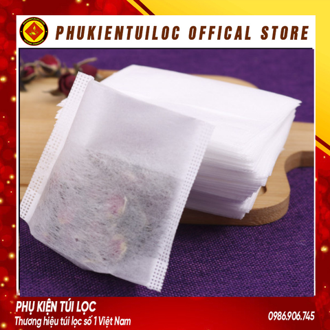 Combo 100 túi lọc sợi ngô NHẬP KHẨU gấp miệng nhiều kích thước