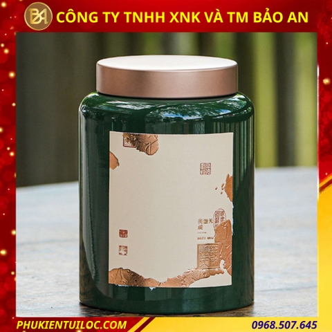Hộp thiếc đựng trà cao cấp – may mắn, tài lộc, sang trọng