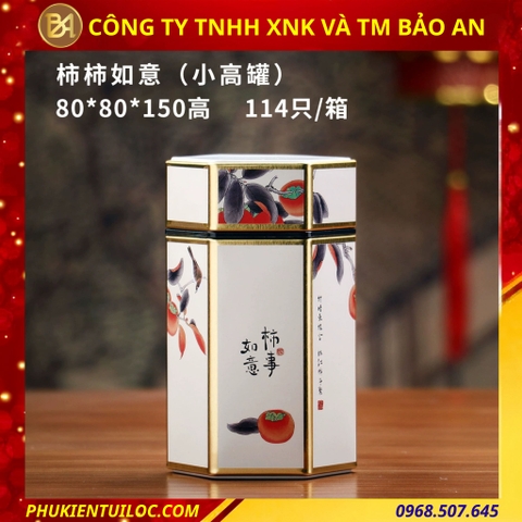 Lon đựng trà lục giác nhiều hoạ tiết - nâng tầm hương vị, trọn vẹn nghệ thuật