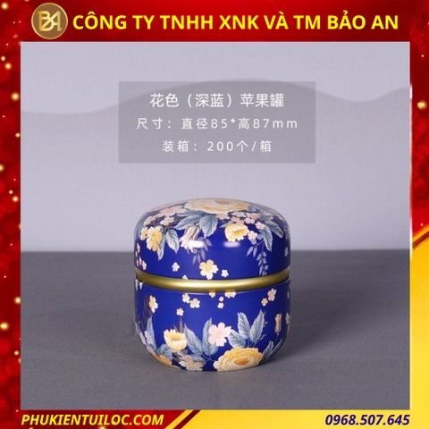 Lon trà hình cầu hoạ tiết đa dạng – Chuyên đựng trà, bột matcha, cacao