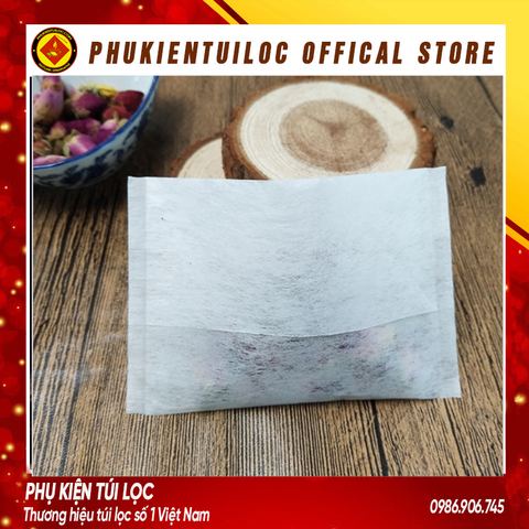 Combo 100 Túi lọc trà, cà phê bằng Giấy Gấp Miệng, nhiều kích thước- Phukientuiloc