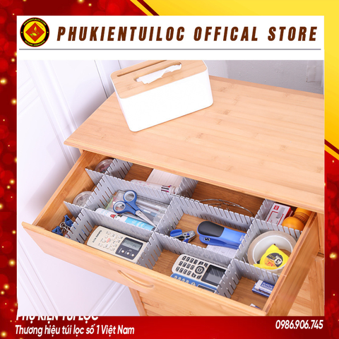 Thanh nhựa chia ngăn tủ có thể điều chỉnh kích thước 37*7cm, 47*7cm nhiều màu sắc