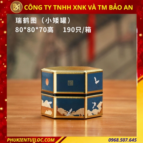 Lon đựng trà lục giác nhiều hoạ tiết - nâng tầm hương vị, trọn vẹn nghệ thuật