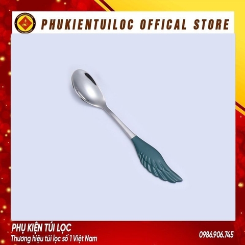 Thìa, dĩa cánh phượng inox 304 pha trà dụng cụ pha cà phê muỗng cafe inox 304 mạ vàng thiết kế hiện đại sáng trọng