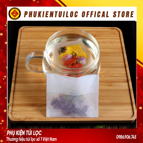 Combo 100 túi lọc sợi ngô NHẬP KHẨU gấp miệng nhiều kích thước