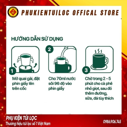 Phin cafe giấy ( gói 50c) các loại