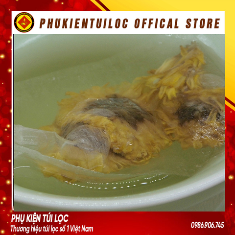 Combo 100 túi lọc trà sợi ngô có dây rút-nhiều kích thước