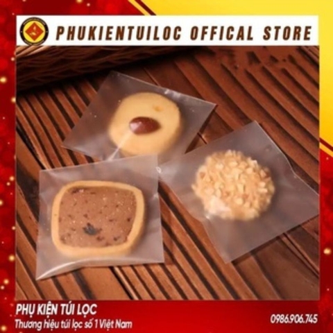 Combo 100 Túi bánh kẹo, trà hoa DÁN MIỆNG- nhiều kích thước