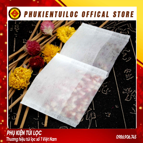Combo 100 Túi lọc trà, cà phê bằng Giấy Gấp Miệng, nhiều kích thước- Phukientuiloc