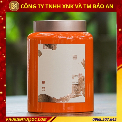 Hộp thiếc đựng trà cao cấp – may mắn, tài lộc, sang trọng
