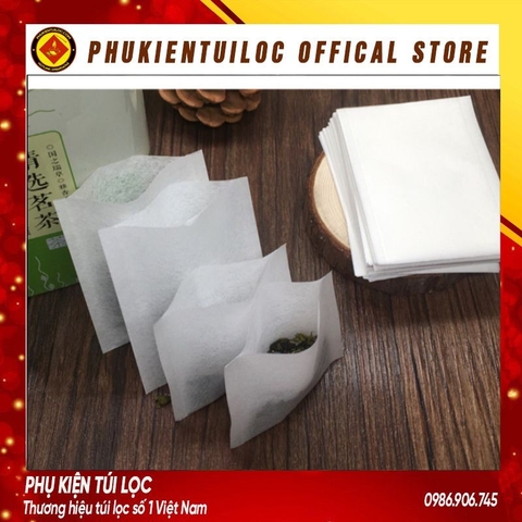 ( Sỉ) 100 Túi lọc trà không dây hàn nhiệt nhiều kích thước- Phukientuiloc