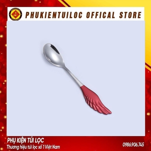 Thìa, dĩa cánh phượng inox 304 pha trà dụng cụ pha cà phê muỗng cafe inox 304 mạ vàng thiết kế hiện đại sáng trọng