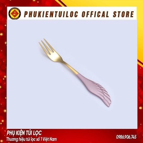 Thìa, dĩa cánh phượng inox 304 pha trà dụng cụ pha cà phê muỗng cafe inox 304 mạ vàng thiết kế hiện đại sáng trọng