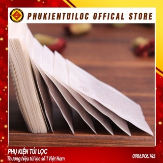 Combo 100 túi lọc giấy không dây hàn nhiệt lọc trà hoa, trà bột, cafe, bột thảo dược