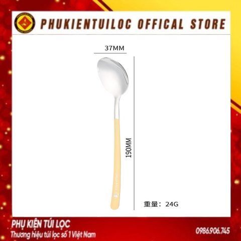 Bộ thìa 4 chú vịt con màu vàng