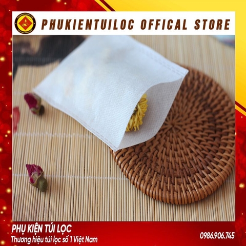 ( Sỉ) 100 Túi lọc trà không dây hàn nhiệt nhiều kích thước- Phukientuiloc