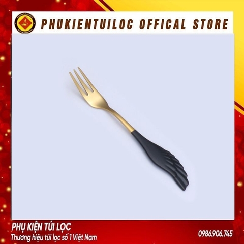 Thìa, dĩa cánh phượng inox 304 pha trà dụng cụ pha cà phê muỗng cafe inox 304 mạ vàng thiết kế hiện đại sáng trọng