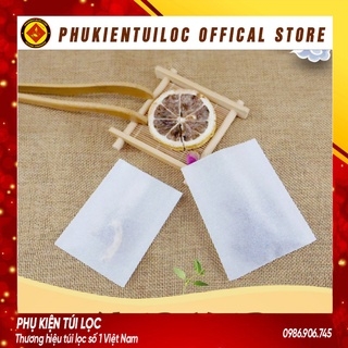 Combo 100 túi lọc giấy không dây hàn nhiệt lọc trà hoa, trà bột, cafe, bột thảo dược