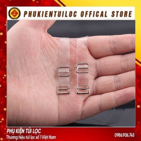 Set 2 Dây Đai Quai Áo Lót Ngực Trong Suốt - Nhựa Dẻo Dai Siêu Bền Dễ Dàng Điều Chỉnh, Chống Trượt- Phukientuiloc.com