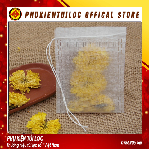 Combo 100 túi lọc trà sợi ngô có dây rút-nhiều kích thước