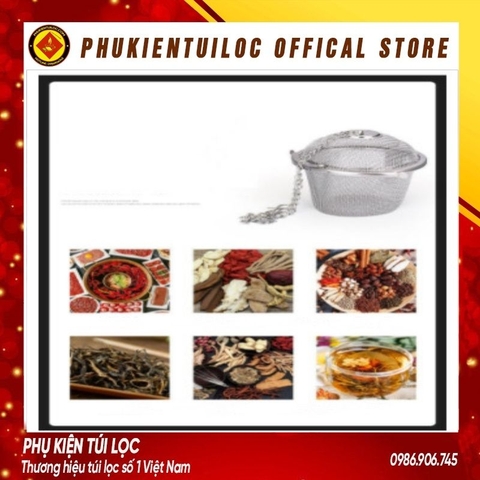 Lọc inox 304 hình trụ lưới cao cấp, nhiều kích thước, có dây treo- LINOX6- Phukientuiloc