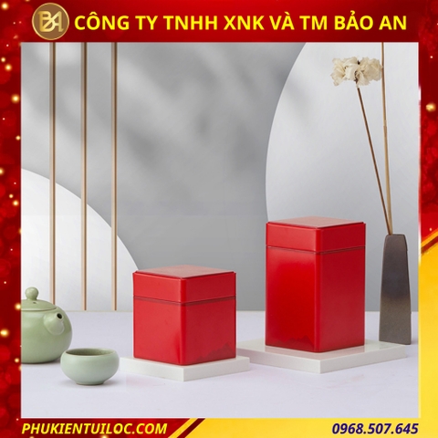 Mẫu hộp đựng trà hoạ tiết Núi Non đa dạng 3 màu sắc